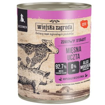 Wiejska Zagroda WIEJSKA ZAGRODA Puppy Meso raj - mokra hrana za pse - 800g