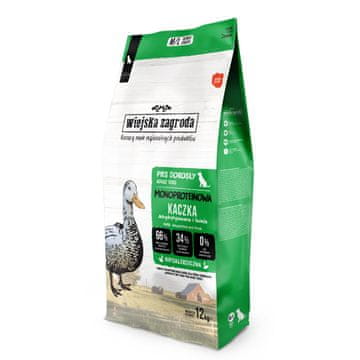 Wiejska Zagroda WIEJSKA ZAGRODA Monoprotein Duck suha hrana za pse 12kg