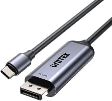 Unitek Unitek 8K USB-C na DisplayPort kabel 1.5M, dvosmjerni
