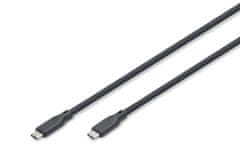 Digitus Digitus USB silikonski kabel, USB4 20Gbps, 2m, crni