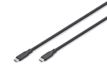 Digitus Digitus USB silikonski kabel, USB4 20Gbps, 2m, crni