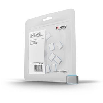 Lindy Lindy USB Type C Port Blockers (bez ključa), 10 komada, plavi