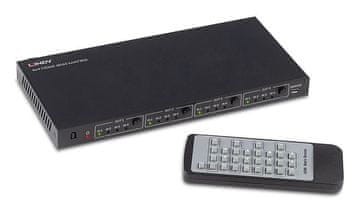 Lindy LINDY 4x4 HDMI 4K Matrix Preklopnik z IR Daljinskim Upravljanjem
