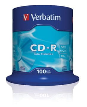 CD CD R 700MB x52 Protec Surfa VERBATIM, 100 komada