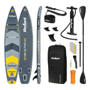 ŠUP REBEL ACTIVE RBA-4512 SUP deska za veslanje 381 cm, siva