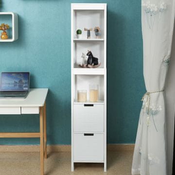 Costway Kopalniški talni kabinet s 5 policami in 2 predaloma