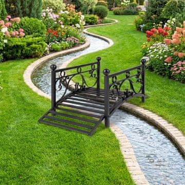 Costway Vrtni kovinski most 3,3 ft