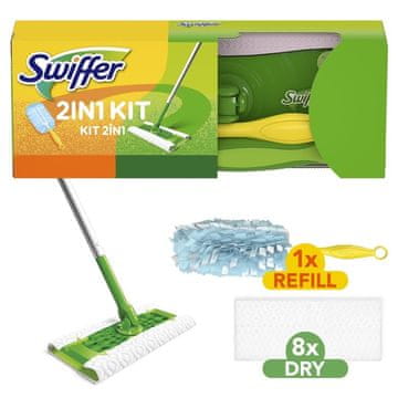 slomart SWIFFER 2u1 komplet za pod i metlu