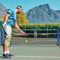 Costway Prenosljiva mreža za badminton s palicami in torbo za prenašanje, modra