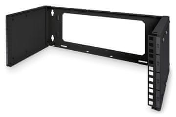 Digitus Digitus DN-19-WALL-4U stenski nosilec za 483 mm (19") opremo, črn