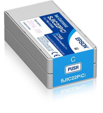 Epson Epson SJIC22P(C) cijan original tintna patrona za ColorWorks C3500
