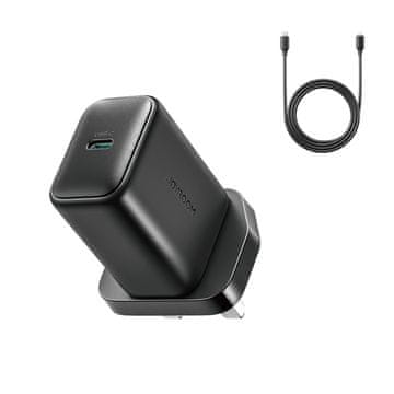 Joyroom Joyroom JR-TCF23 25W stenski polnilnik z 1m USB-C kablom - črn