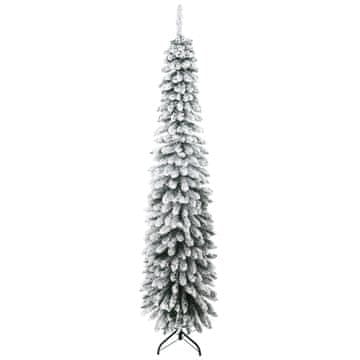 Homestar Umetno božično drevo 210 cm, zeleno-belo, zasneženo, negorljivo, vitka zasnova