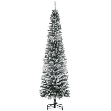 Homestar Umetno božično drevo 225 cm, smrekova oblika s snegom, 738 vrhov za notranjo uporabo