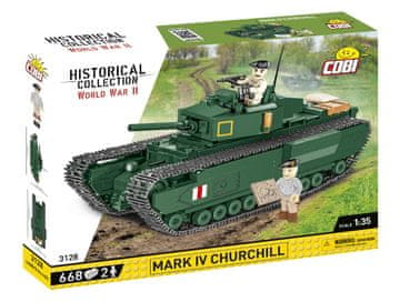 Mark COBI Britanski tank Churchill Mark IV gradbeni bloki, 668 kosov