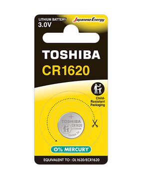 Bateria Toshiba CR1620 litijeva baterija, 1 kos