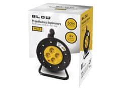 slomart BLO PSB-3X2.5-4G/50M podaljšek z bobnom 50m, 4 vtičnice, ozemljitev