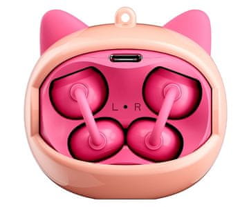 Blackview AIRBUDS K1 slušalke, brezžične, otroške, BT 6.0, IPX4, roza