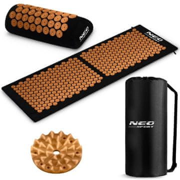 Northix Akupresurna podloga s konicami Neo-Sport NS-901 Black-Gold