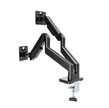 Gembird MA-DA2-06 nastavljivo namizno držalo za dva monitorja 17"-32" 10 kg črn