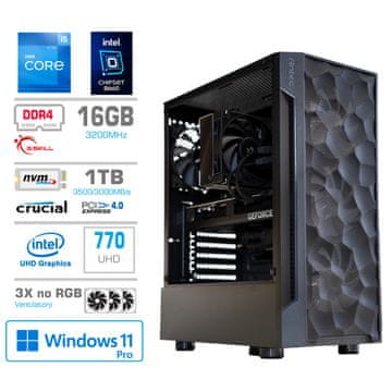 MEGA TWR S7 namizni računalnik, Intel Core i5-12600K, 16GB, SSD1TB, Intel 770, W11P