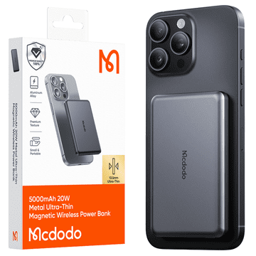 Mcdodo MCDODO MC-4641 ULTRA TANKA MAGNETNA PRENOSNA BATERIJA 5000MAH 1C, BREZŽIČNA (ZLATA)