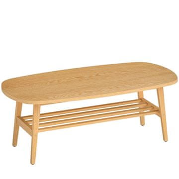 Homestar Kavni mizica 120x60x42 cm naravno lesena