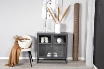 Venture Design Knjižna omara Bakal 85x40x85 cm siva