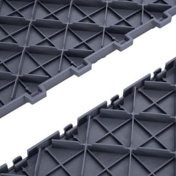 VEVOR Talne ploščice za garažo 305x305x13.4 mm sive