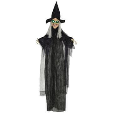 Homestar Halloween okras čarovnice s funkcijo zvoka, senzor gibanja, LED luči, 130x18x183 cm