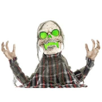 Homestar Halloween dekoracija Groundbreaker okostnjak z gibljivimi rokami in svetlečimi očmi