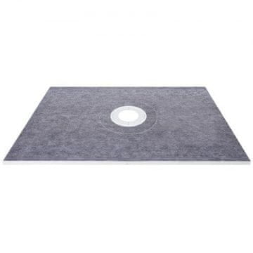 VEVOR Vodoodporni komplet za tuš, osrednji odtok, pladenj 121.9x182.9 cm, siv