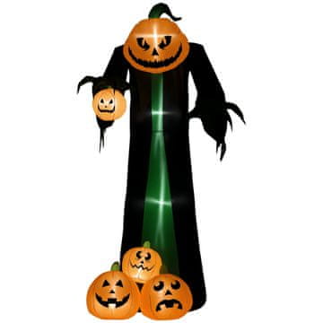 Homestar Halloween dekoracija 2,40 m bučna duh samodejno napihljiva z LED osvetlitvijo za zunaj