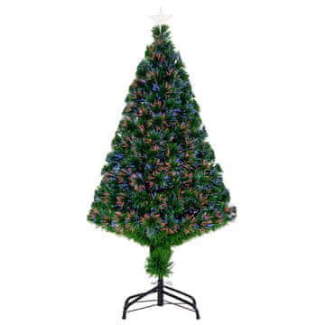 Homestar Umetna jelka z LED lučmi in optičnimi vlakni 60x60x120 cm zelena