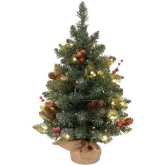 Homestar Božično drevo z LED osvetlitvijo 60 cm zeleno belo