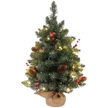 Homestar Božično drevo z LED osvetlitvijo 60 cm zeleno belo
