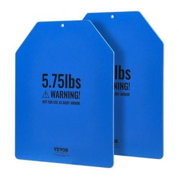 VEVOR Tehtne plošče za telovadno jopič 302x248x5 mm modre barve