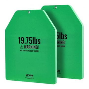 VEVOR Plošče za uteži 8.9 kg par, oblikovane za ergonomsko prileganje
