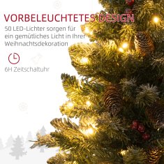 Homestar Božično drevo z LED osvetlitvijo 60 cm zeleno belo