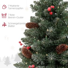 Homestar Božično drevo z LED osvetlitvijo 60 cm zeleno belo
