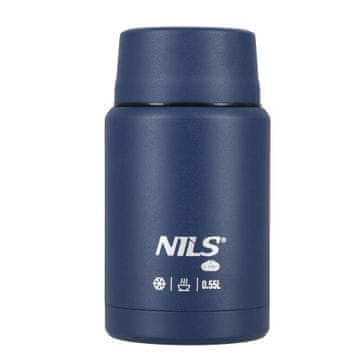Northix Termoska za kosilo 550 ml iz nerjavečega jekla, modra