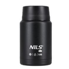 Northix Termoska za kosilo 550 ml, črna, nerjaveče jeklo