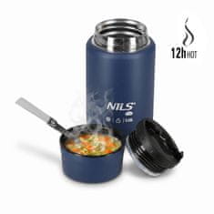 Northix Termoska za kosilo 550 ml iz nerjavečega jekla, modra