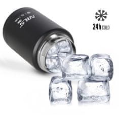 Northix Termoska za kosilo 550 ml, črna, nerjaveče jeklo