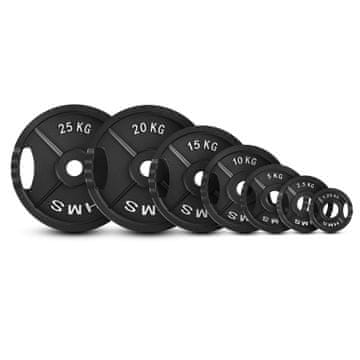 Northix Olimpijska utežna plošča, črna litoželezna, 1,25 kg