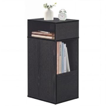 Songmics Nočna omarica 30x25x59.4 cm, eben črna
