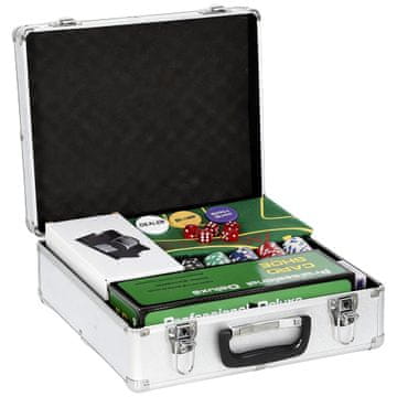 Homestar Poker komplet 500 žetonov 2 kompleta kart Kocke Torbica za 10 igralcev