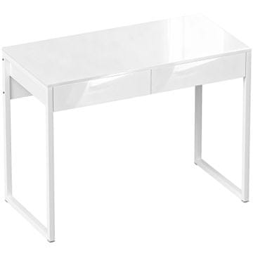 Homestar Pisalna miza 100x50 cm z računalniško mizo in 2 predaloma, bela