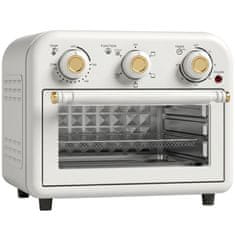 Homestar Mini pečica z zračno cvrtnico 12 litrov 1200 W s 5 programi, pekačem in košaro za cvrtje