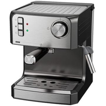 Homestar Aparat za espresso 20 barov z napenjalcem mleka, 1,6 l rezervoar za vodo, črn